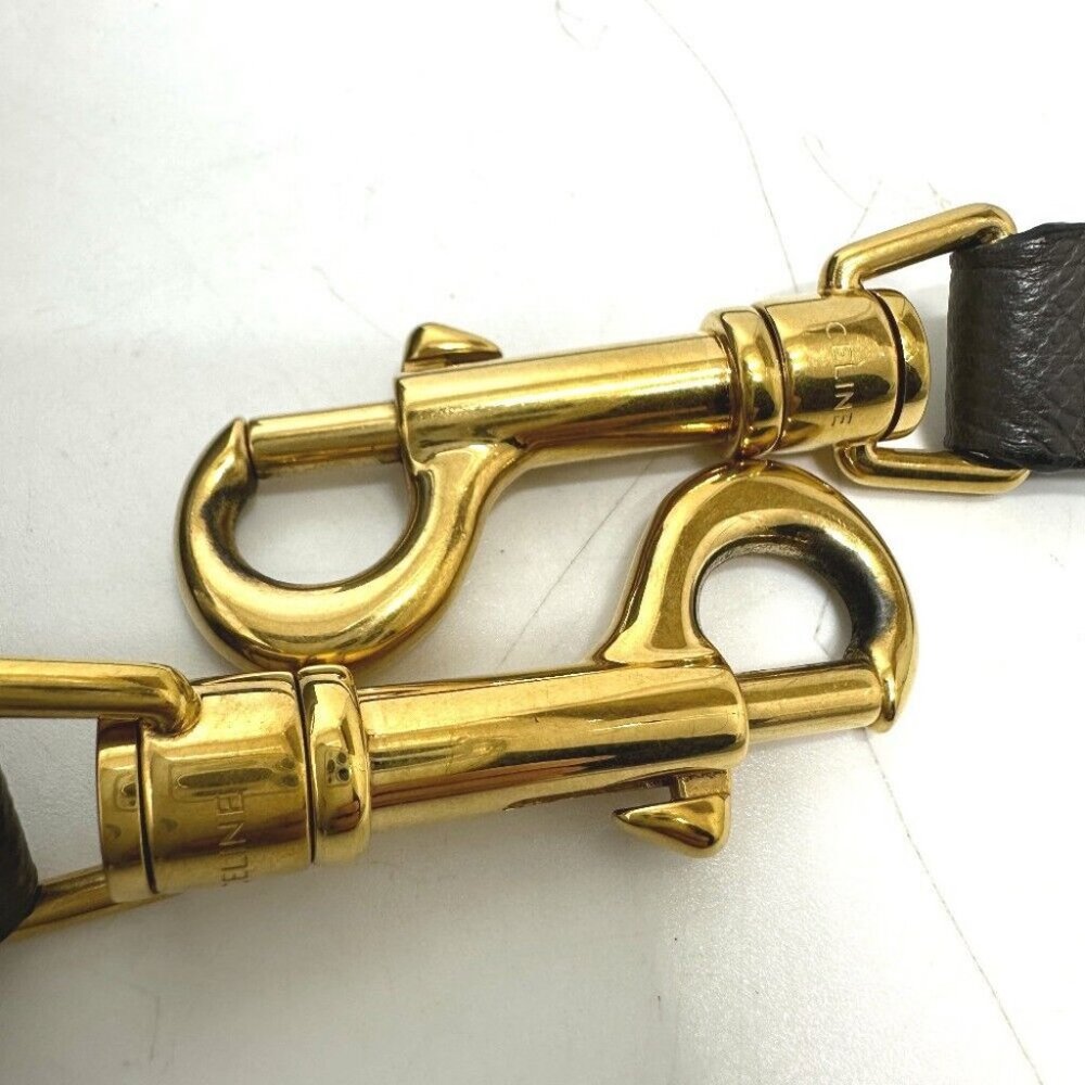 Auth CELINE 189153 logo Belt bag micro 2WAY Shoulder Bag Hand Bag Leather gray - Picture 14 of 16